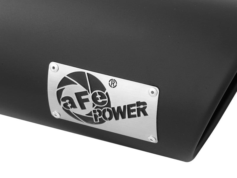 aFe MACH Force-Xp Black Stainless Steel Bolt-On Exhaust Tip, Part Number 49T50601-B12