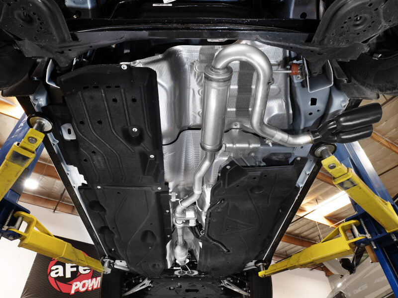 aFe Rebel Series Cat-Back Exhaust System with Black Tip for 2022-2025 Ford Maverick 2.5L FWD - 49-33155-B