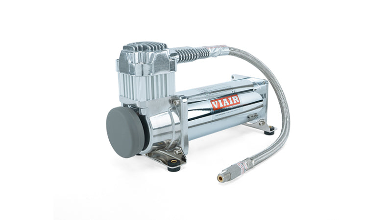 Air Lift 4-Gallon Polished Tank with VIAIR 444C Chrome Compressor, Fittings and Mounting Hardware - ALF27802