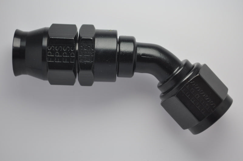 Fragola fra684508-BL -8AN Real Street 45-Degree Black Hose End for PTFE Hose