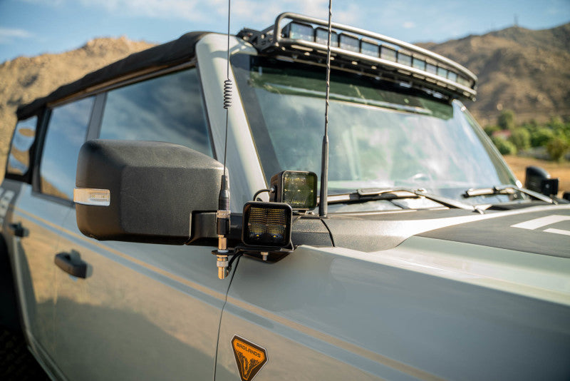 DV8 Offroad A-Pillar Dual Light Pod Drop Mounts for 2021-2025 Ford Bronco - dveLBBR-08