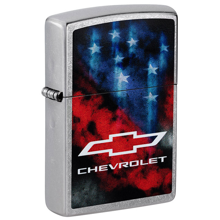 Zippo Chevrolet Color Image Windproof Lighter, Street Chrome