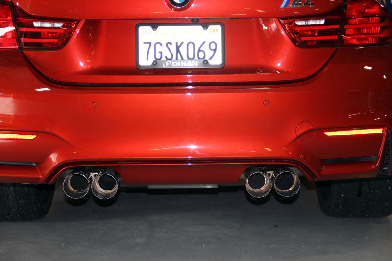 Dinan 15-20 BMW M3/M4 F80/F82/F83 Free Flow Axleback Exhaust System with Black Tips