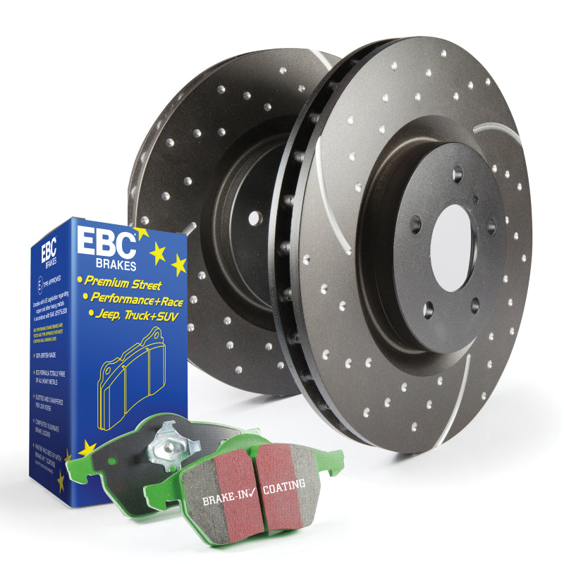 EBC S3 Kit Greenstuff Brake Pads and GD Rotors ebcS3KF1332 for 2015-2017 Ford F-150