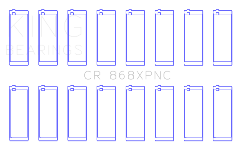 King Engine Bearings CR868XPNCSTDX Performance Coated Rod Bearing Set for Ford 4.6L and 5.4L V8 SOHC Engines