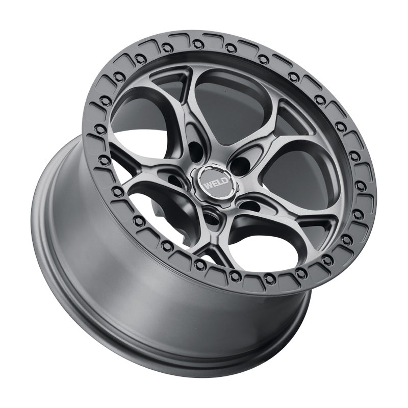 Weld W107 17X9.0 Ledge 5X127 ET-12 BS4.50 Satin Gun Satin Black 71.5