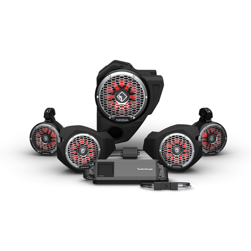 Rockford Fosgate RZR14RC-STG5 1500w, Color Optix Front Speakers, Color Optix Sub - View 1