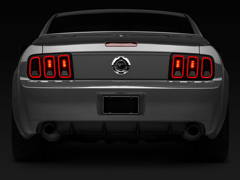 Raxiom rax49169 05-09 Ford Mustang Gen5 Tail Lights - Black Housing, Smoked Lens