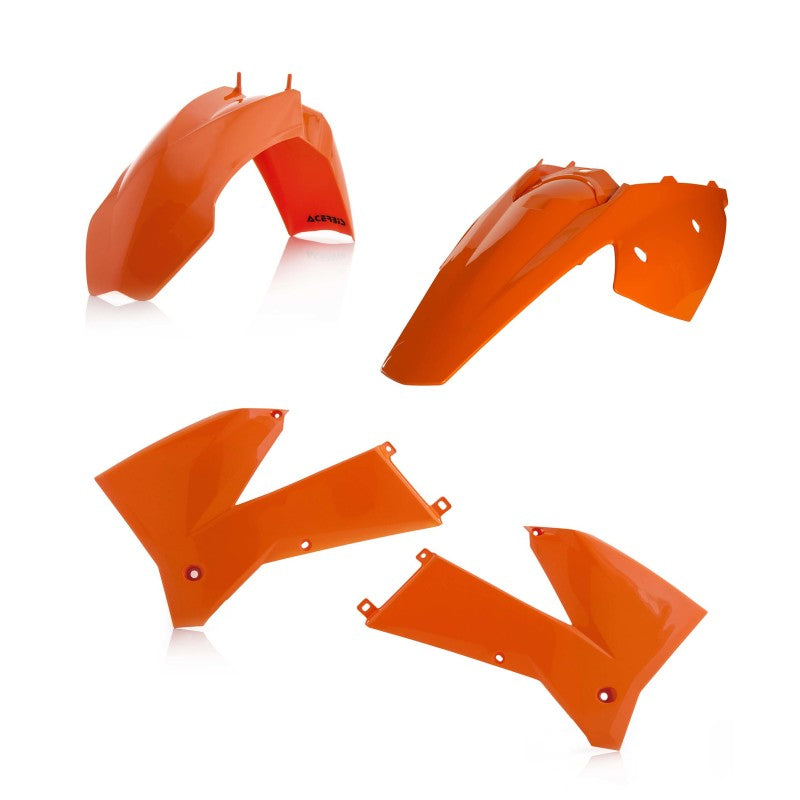 Acerbis Plastic Kit for 2005-2007 KTM EXC and 2006-2007 XC-W 200-525, Orange