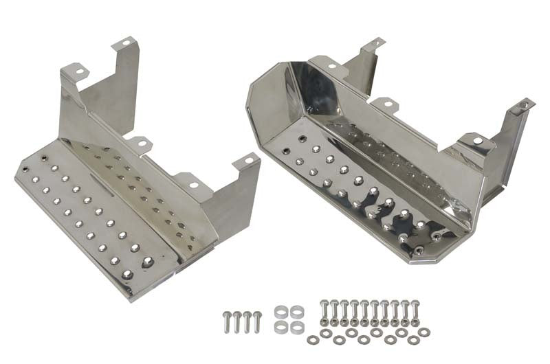 Kentrol 30432 Side Steps Pair for 1976-1995 Jeep CJ-7 and Wrangler YJ, Polished Silver