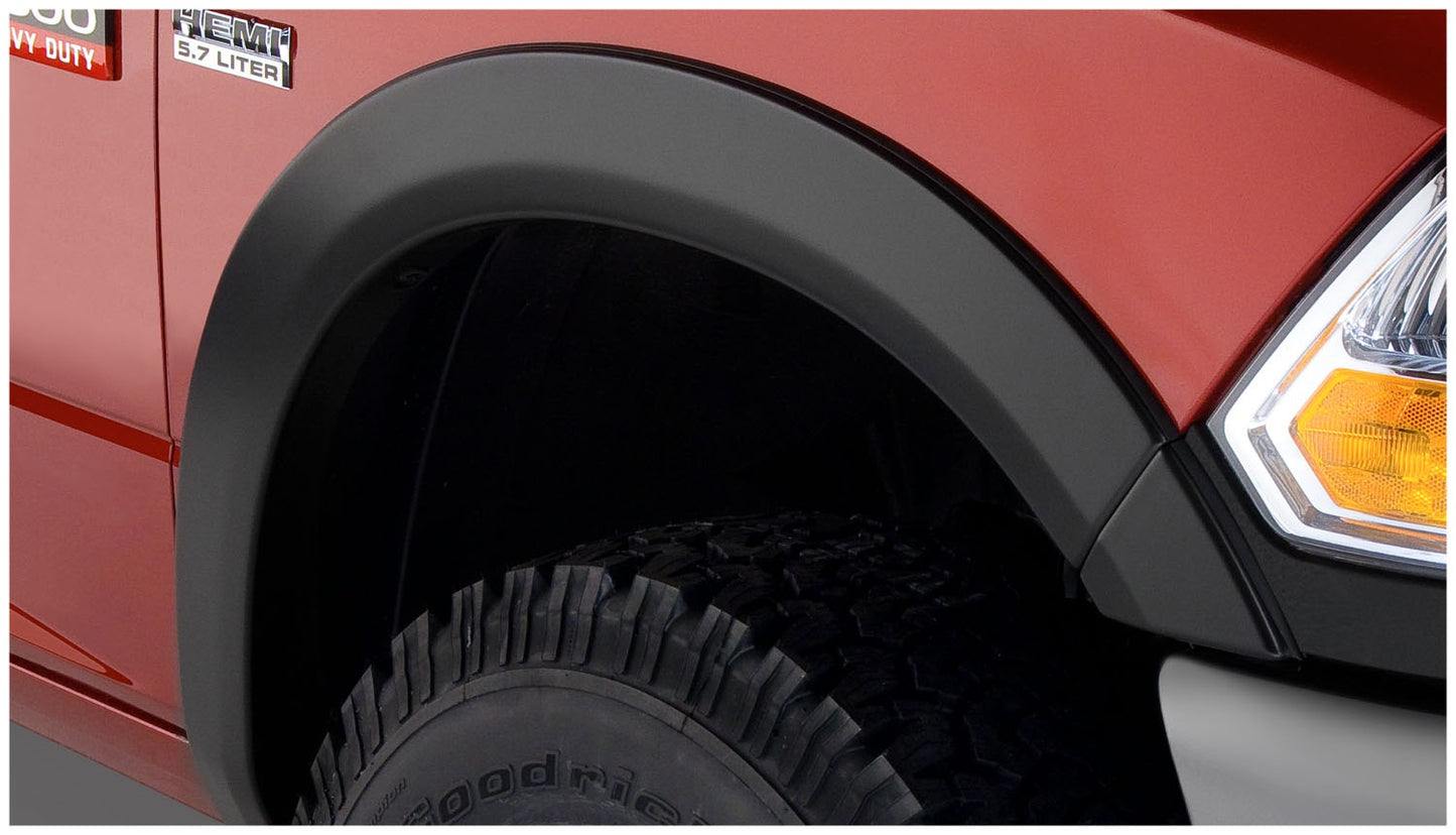Bushwacker - 50917-02 - Fender Flare - 50917-02 Black OE-Style Smooth Finish 4-Piece Fender Flare Set for 2010-2018 Dodge Ram 2500, 3500 (Includes Dually) - P/N: 50917-02
