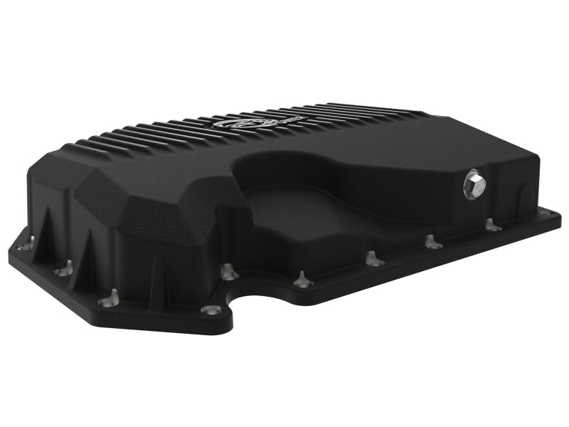 aFe POWER Pro Series Engine Oil Pan with Machined Fins, Black, Part 46-71240B