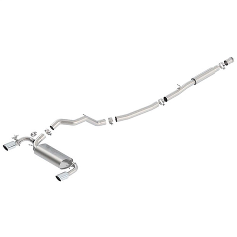 Ford Racing frpM-5200-FRS 2016-2017 Focus RS Active Sport Cat-Back Exhaust System with Polished Tips