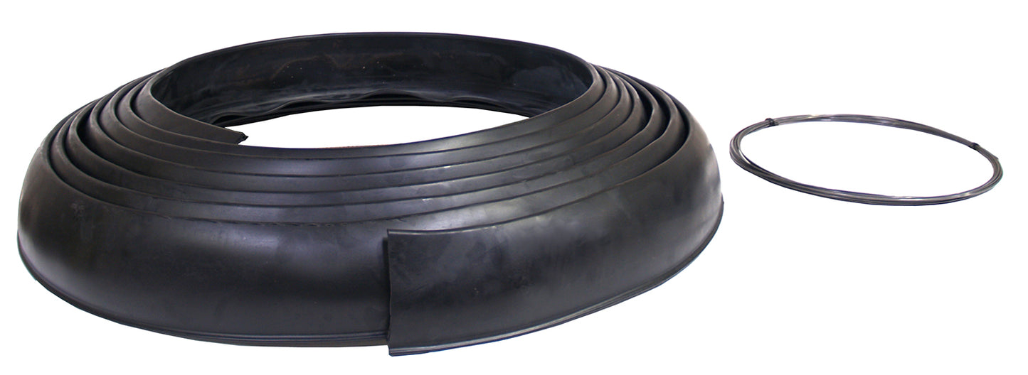 Pacer Performance - 52-178 - Fender Extension Molding - 52-178 Flexy Flare Rubber Fender Exten. X-Wide No Lip Side Mount, 4-1/4"x25' Bulk Roll - P/N: 52-178