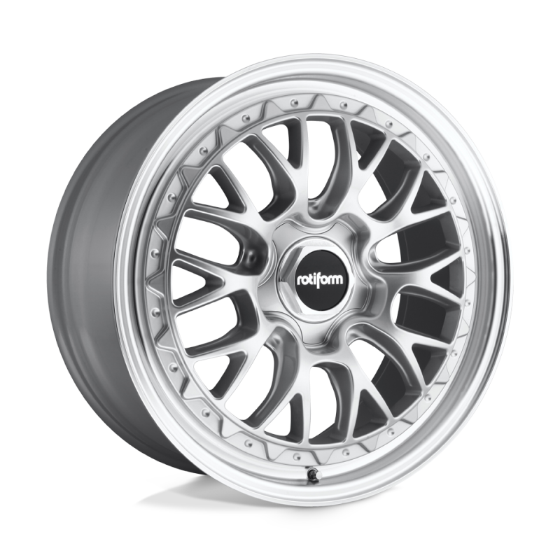 Rotiform - R155 LSR Wheel 19x8.5 5x112 45 Offset - Gloss Silver Machined - R1551985F8+45