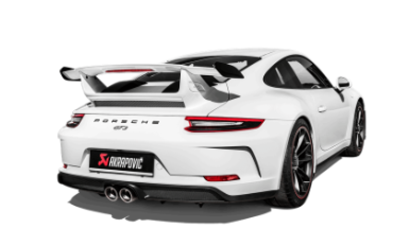 Akrapovic Slip-On Race Line Titanium Exhaust for 2014-2020 Porsche 911, Part Number S-PO/TI/8