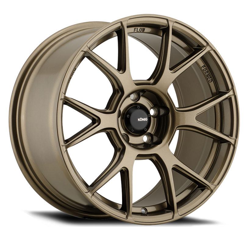 Konig Ampliform 18x8.5-Inch Gloss Bronze Cast Wheel, 5x114.3 Bolt Pattern, +35 Offset