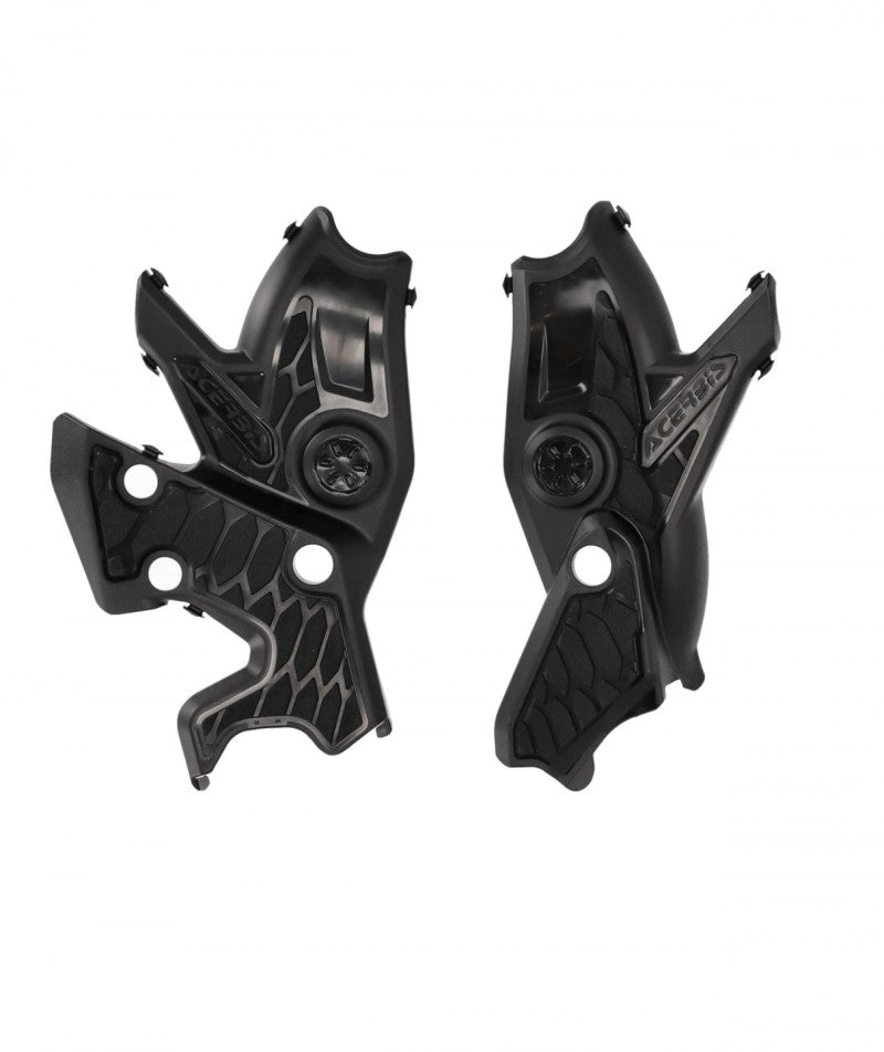 Acerbis X-Grip Frame Guards for 2019-2025 Yamaha Ténéré 700, Black - Part Number AC-B2911460001