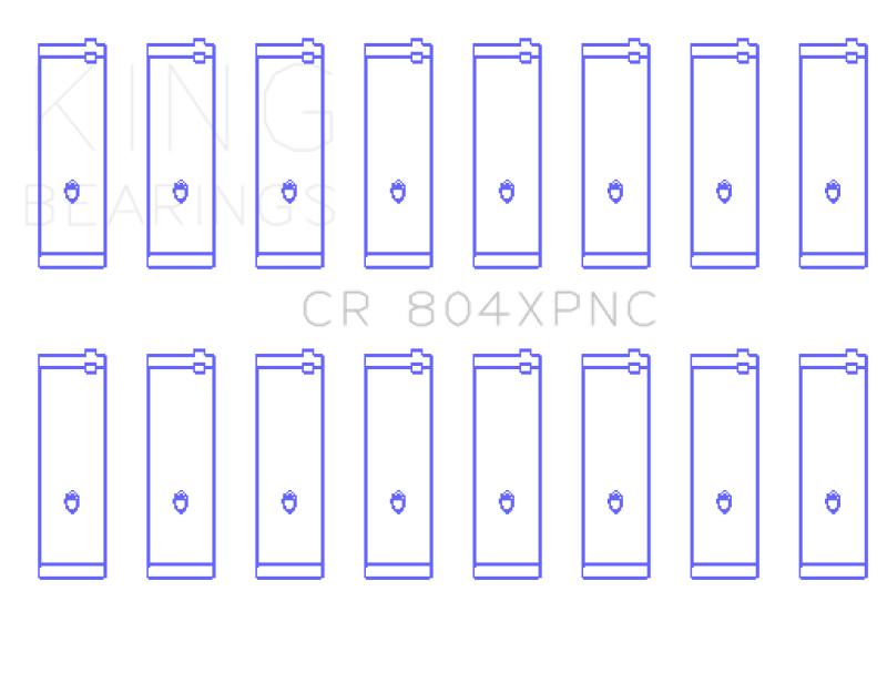 King Engine Bearings CR804XPNC001 Ford 260, 289 and 302 Windsor Connecting Rod Bearing Set