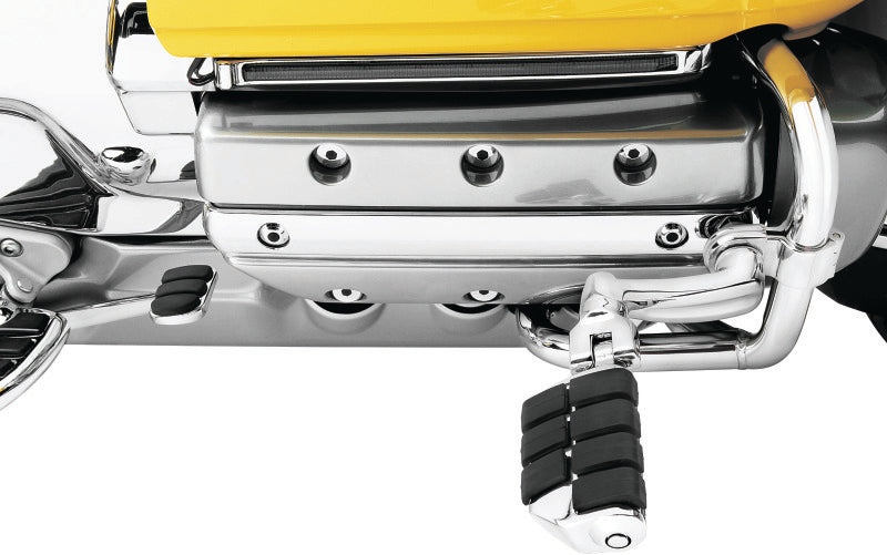 Kuryakyn Dually ISO Footpegs with 1-Inch Clamp, Chrome Pair - 7980