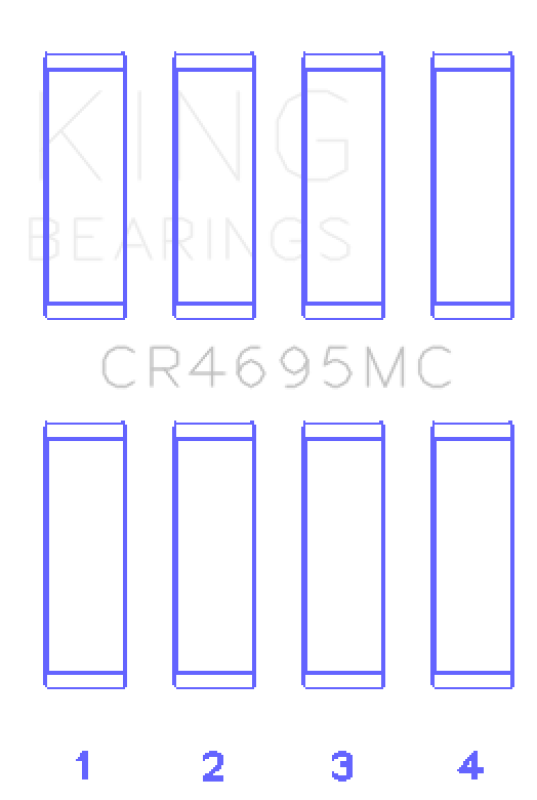 King Engine Bearings CR4695MC Ford EcoBoost 2.0L/2.3L Connecting Rod Bearing Set