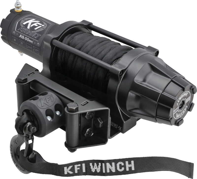 KFI Assault Series AS-50WX Wide 5,000 lb. Powersports Winch with Synthetic Cable