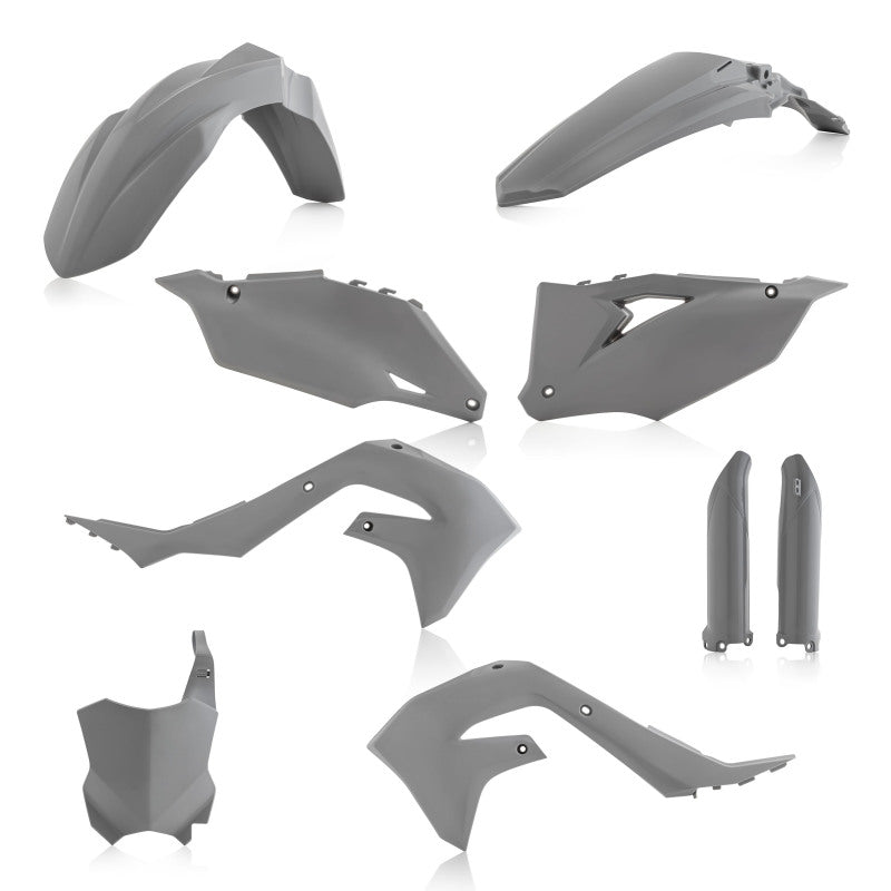 Acerbis Full Plastic Kit for Kawasaki KX250, KX250X and KX450, Gray – Part Number ACB2736290011