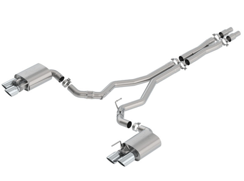 Borla 140743 ATAK Cat-Back Exhaust System for 2018-2023 Ford Mustang GT 5.0L V8 with Active Exhaust Valves