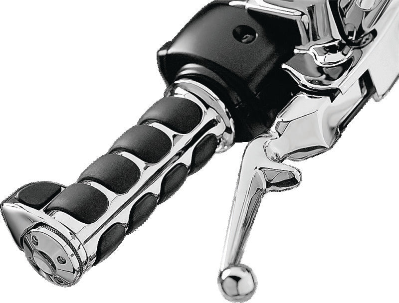 Kuryakyn ISO Grips with Throttle Boss for Throttle-by-Wire, Chrome – Part 6228
