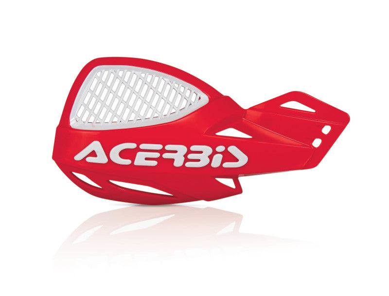 Acerbis Vented Uniko Handguards Red/White - Part Number ACB2072671005