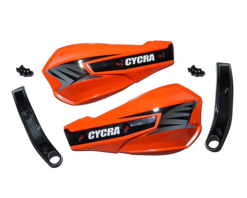 Cycra Vortex Replacement Hand Shields with Abrasion Guards - Orange