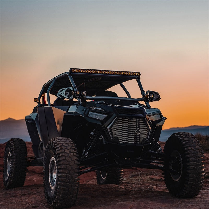 Rigid Industries Revolve Light Pod with Amber Trim Ring – Compact LED Auxiliary Light for Automotive Use