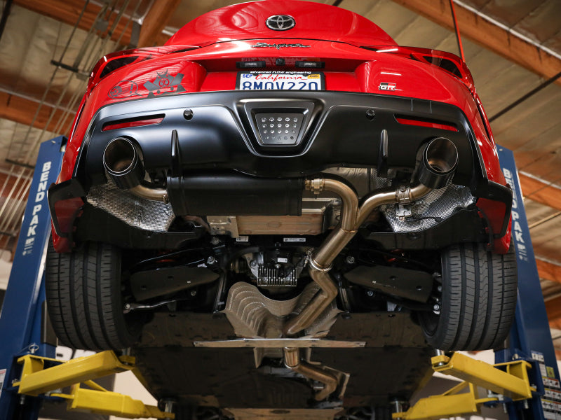 aFe POWER Takeda Cat-Back Exhaust System with Polished Tips for 2020–2023 Toyota GR Supra 3.0L Turbo, Part Number 49-36043-P