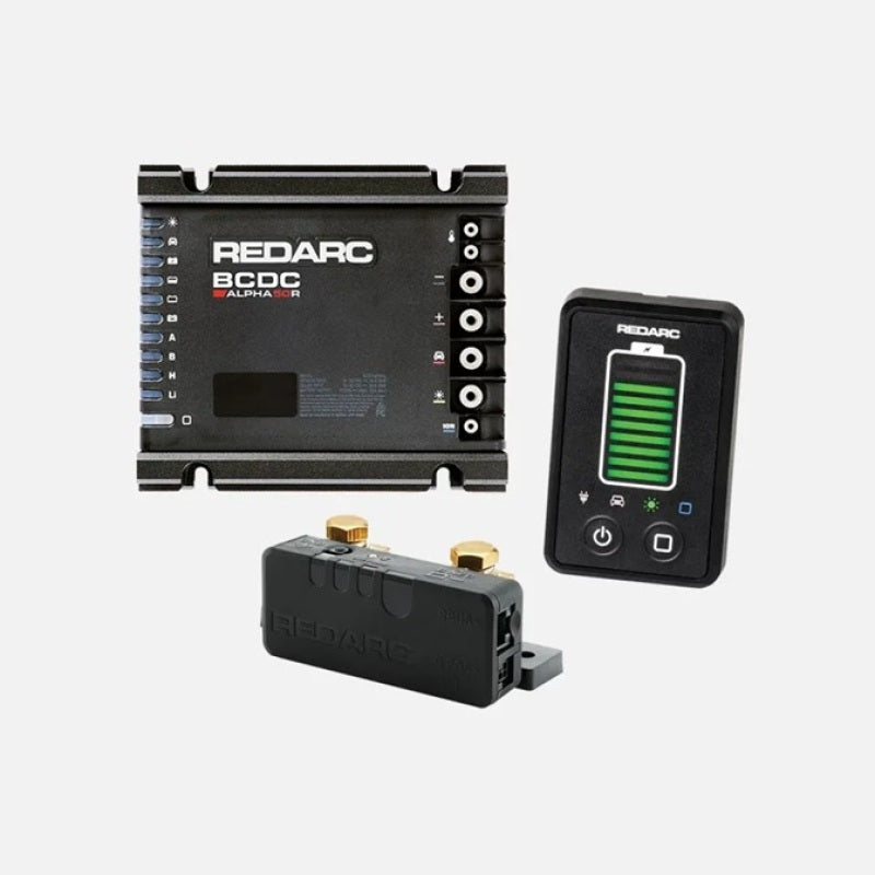 REDARC 4x4 Essentials Kit with BCDC Alpha50 R System, RedVision Display, and Smart Battery Manager