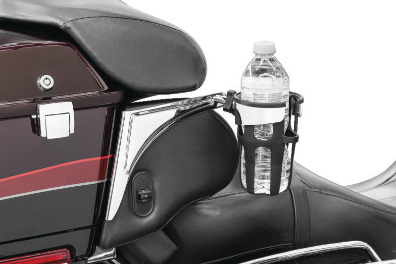 Kuryakyn 6488 Reflex Right-Side Drink Holder for Harley-Davidson Touring Passenger Models