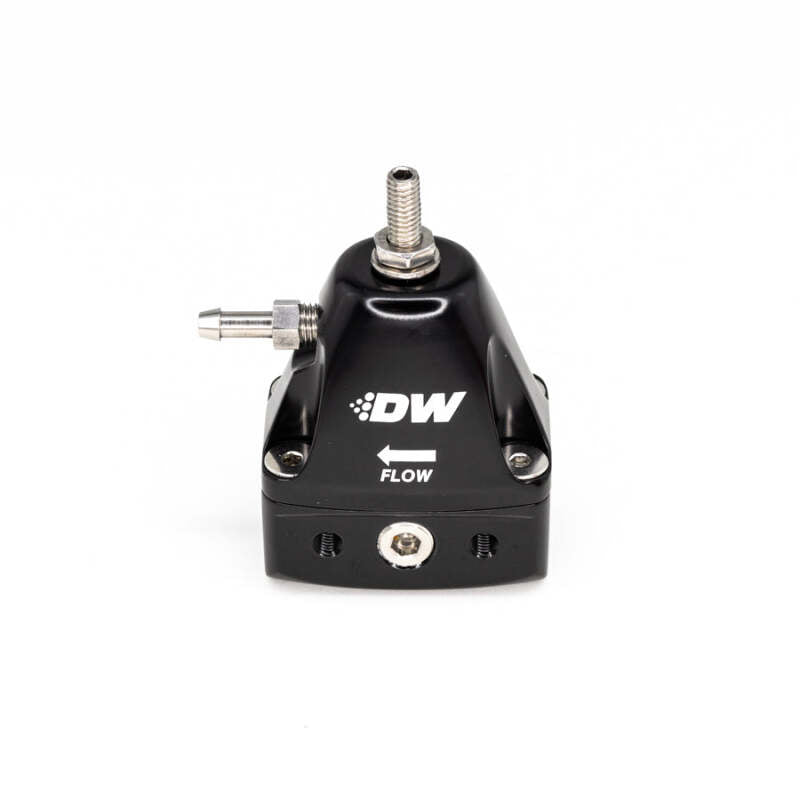 DeatschWerks DWR1000iL In-Line Adjustable Fuel Pressure Regulator, Black