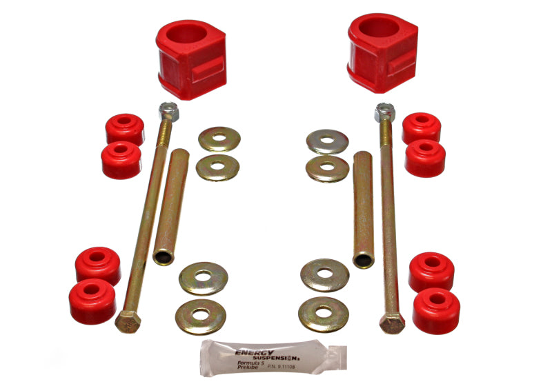 Energy Suspension - eng3.5136R - GM 4 X Front Sway Bar Bushing Set, Red