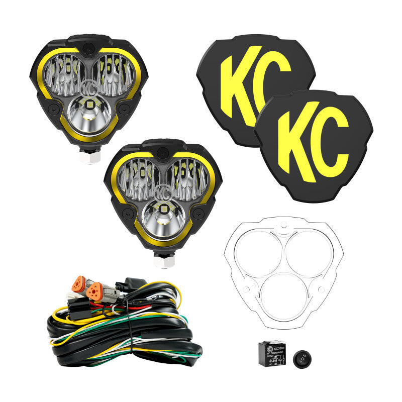 KC HiLiTES FLEX ERA 3 2-Light Master Kit KCL288