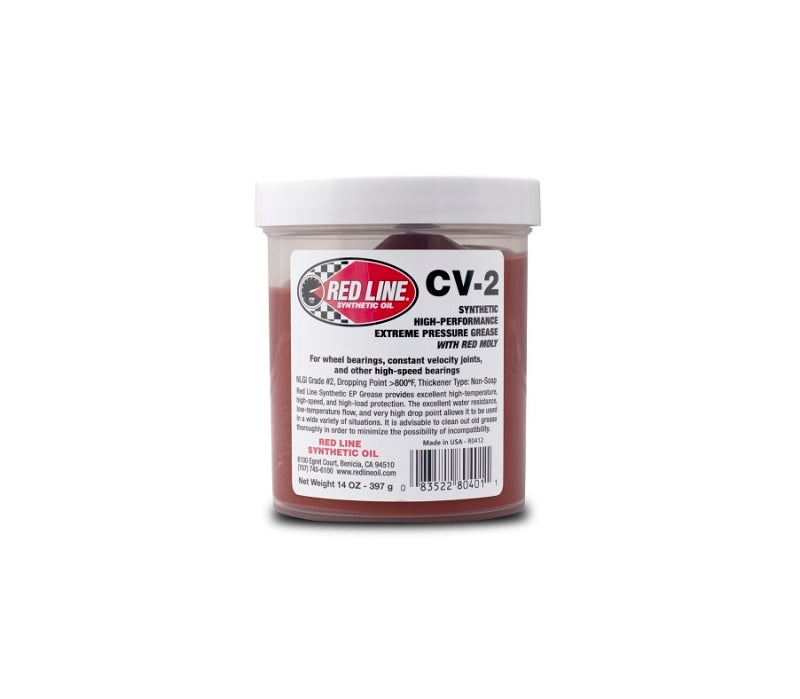 Red Line - RED80401 - CV-2 Grease with Moly, 14 oz. Jar