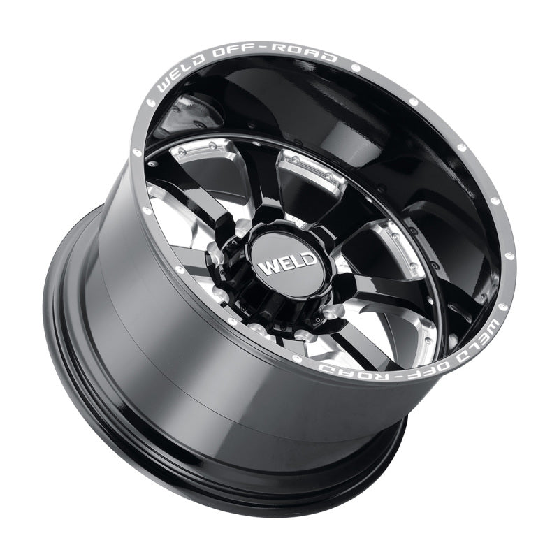 Weld W125 20X9 Granada Six 6X139.7 ET20 BS5.75 Gloss Black MIL 106.1