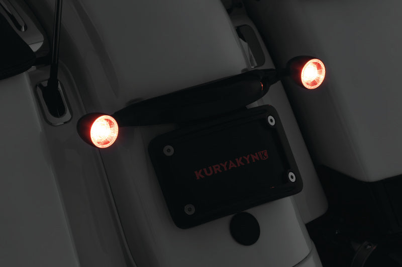 Kuryakyn 9269 Black Rear Turn Signal Mount for Harley-Davidson Touring Models