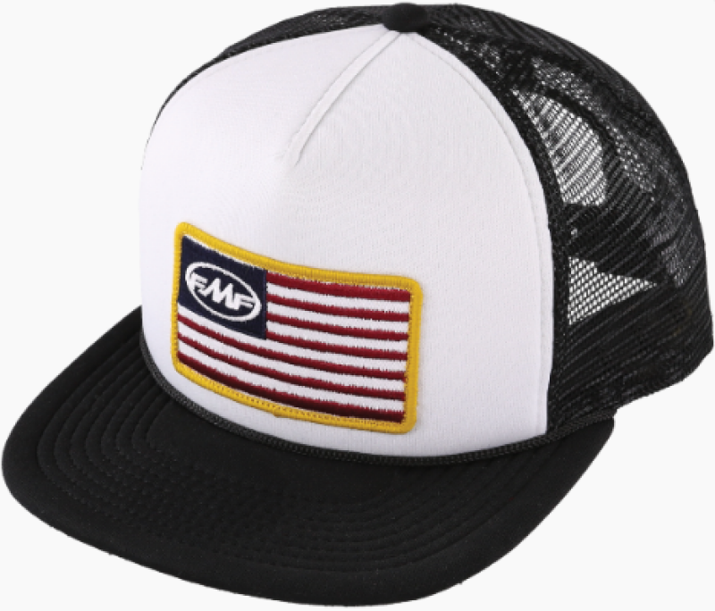 FMF Racing Stars And Bars 2 Hat in White, One Size - Stylish Motorsport Cap