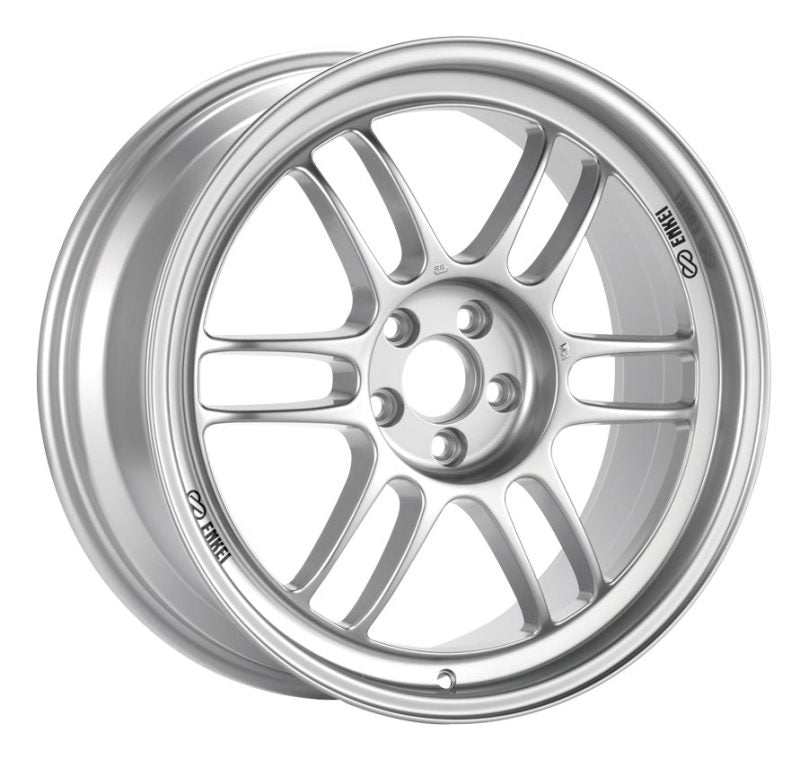 Enkei RPF1 17x8 5x114.3 45mm Offset 73mm Bore Silver Wheel 05-07 STI/06-10 Civic Si
