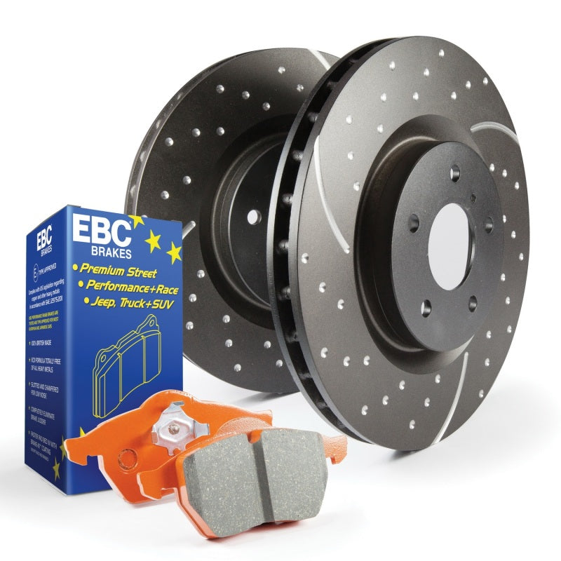 EBC S8K F1238 Orangestuff Front Brake Kit with GD Rotors, Part Number ebcS8KF1238