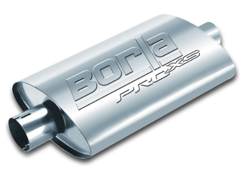 Borla ProXS Universal Muffler 400496 – 2.5-Inch Center Inlet and Outlet, Notched Neck
