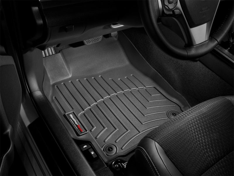 WeatherTech FloorLiner DigitalFit Front and Rear Floor Mats for 2016-2017 Toyota Tacoma Double Cab Automatic, Black