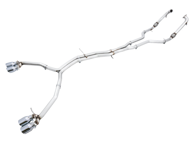 AWE Tuning Audi B9 S5 Coupe 3.0T Track Edition Exhaust - Chrome Silver Tips (90mm)