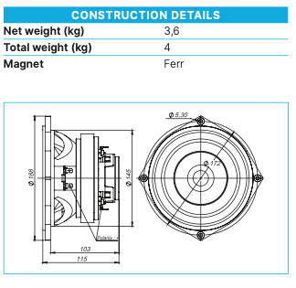 Beyma 6CX200Fe - Coaxial Transducer