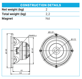 Beyma 6CX200Nd/N - Coaxial Transducer