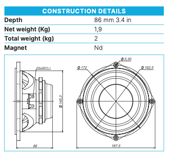 Beyma 6P200Nd - 6.5" Low-Mid Frequency Transducer